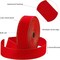 Sanchez; Christmas Wired Velvet Ribbon with Gold Edge Velvet Waterproof Ribbon Wrapping Velvet Decoration Ribbon for Xmas Wreath Bows Floral Craft Ornaments (Red, 2.5 Inch x 60 Yard); Category:Christmas Ribbon & Trimming; Image:5
